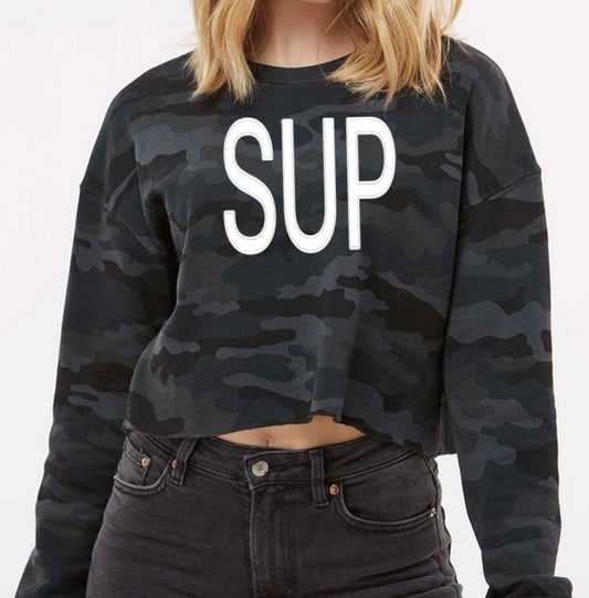 SUP (crop-top crewneck)